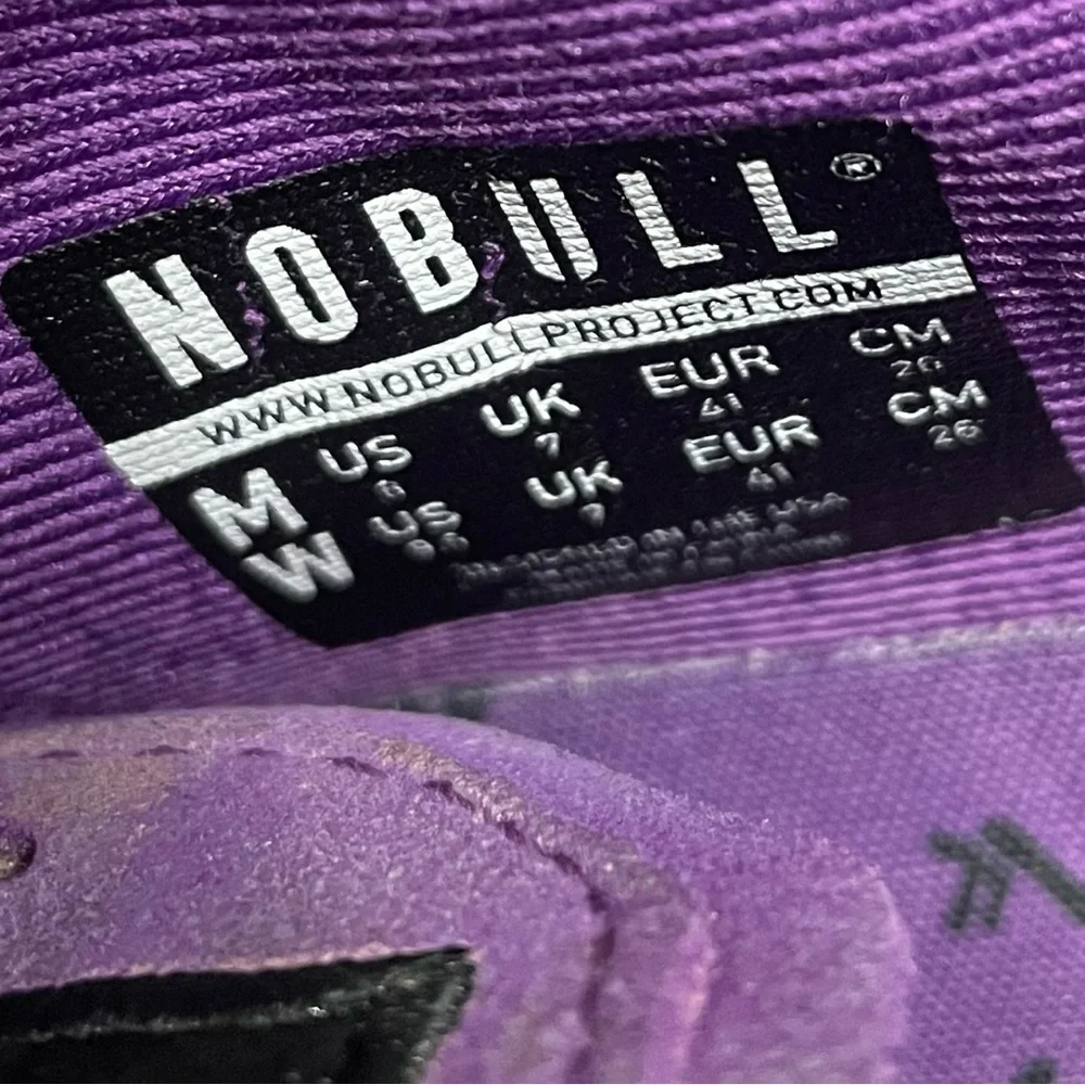 NOBULL purple camo trainers Men’s 8 Women’s 9.5